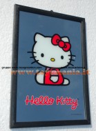 Specchio di hello kitty seduta adatto come decoro circa 30x20