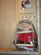 GESCO BABBO NATALE ARRAMPICATORE CON SCALA LUMINOSA ALTEZZA 40 CM DA ESTERNO COD A 57 